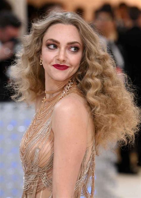 Met Gala 2023: Amanda Seyfried Stuns in a Sheer Gold Mini Dress